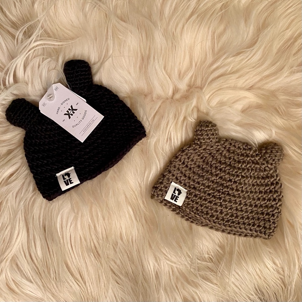 NEW Adorable baby hats - $25 for BOTH 🐻💕